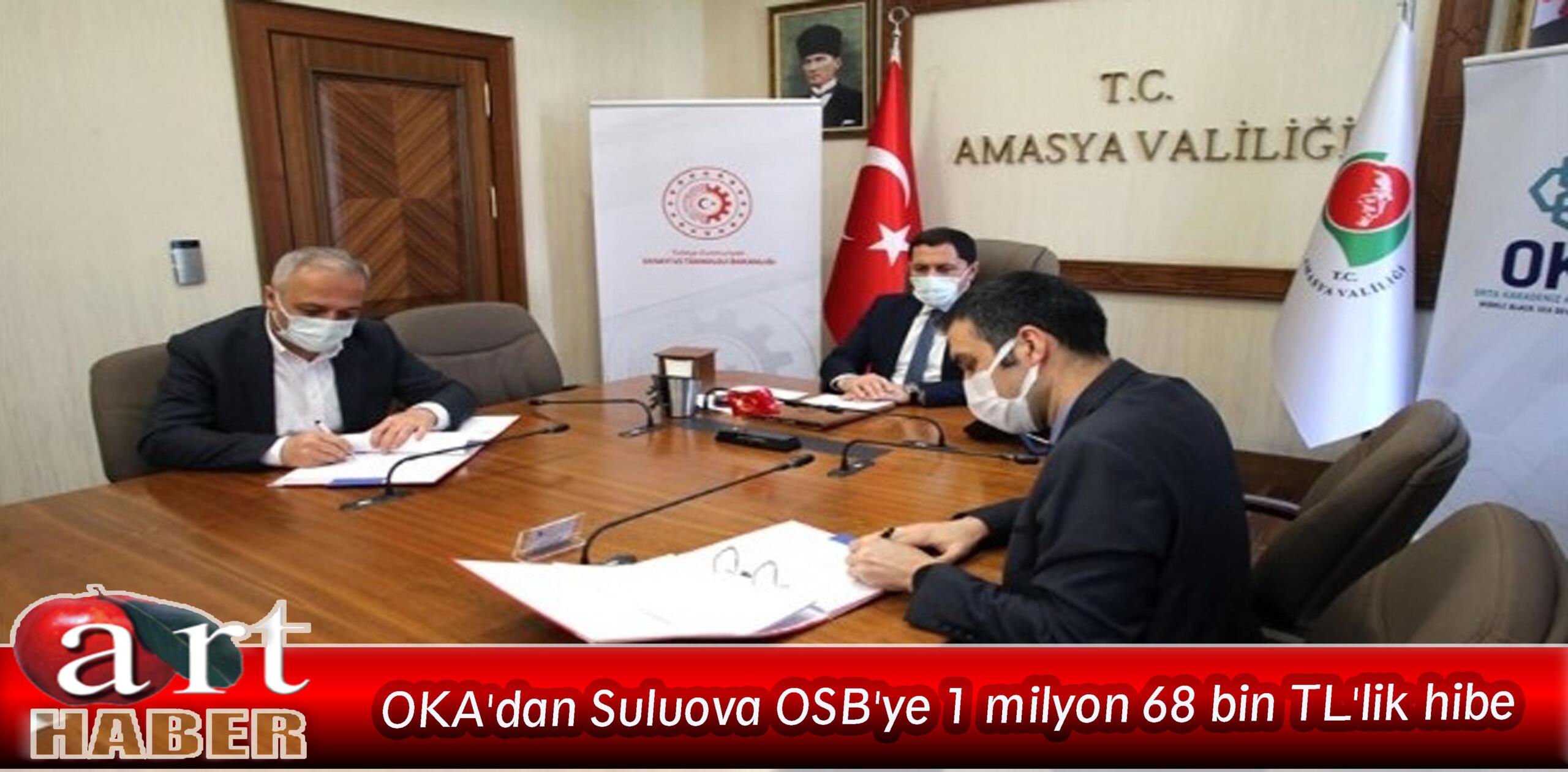 OKA’dan Suluova OSB’ye 1 milyon 68 bin TL’lik hibe