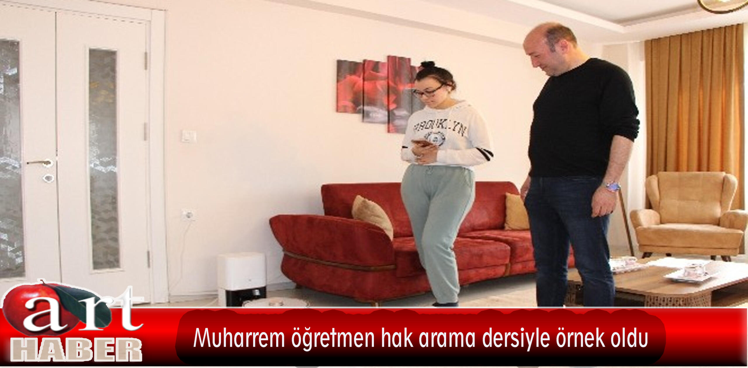 Muharrem öğretmen hak arama dersiyle örnek oldu