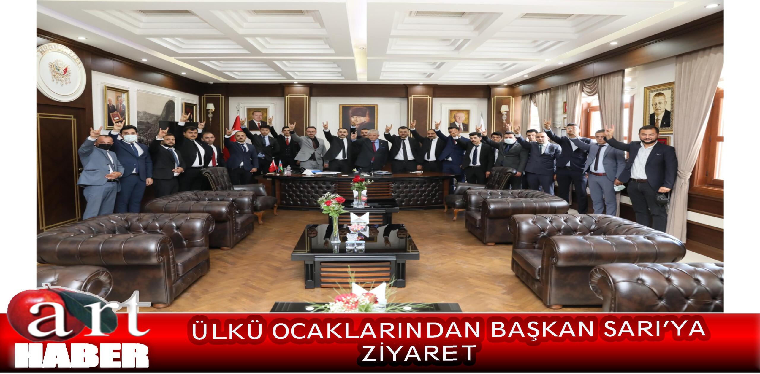 ÜLKÜ OCAKLARINDAN BAŞKAN SARI’YA ZİYARET