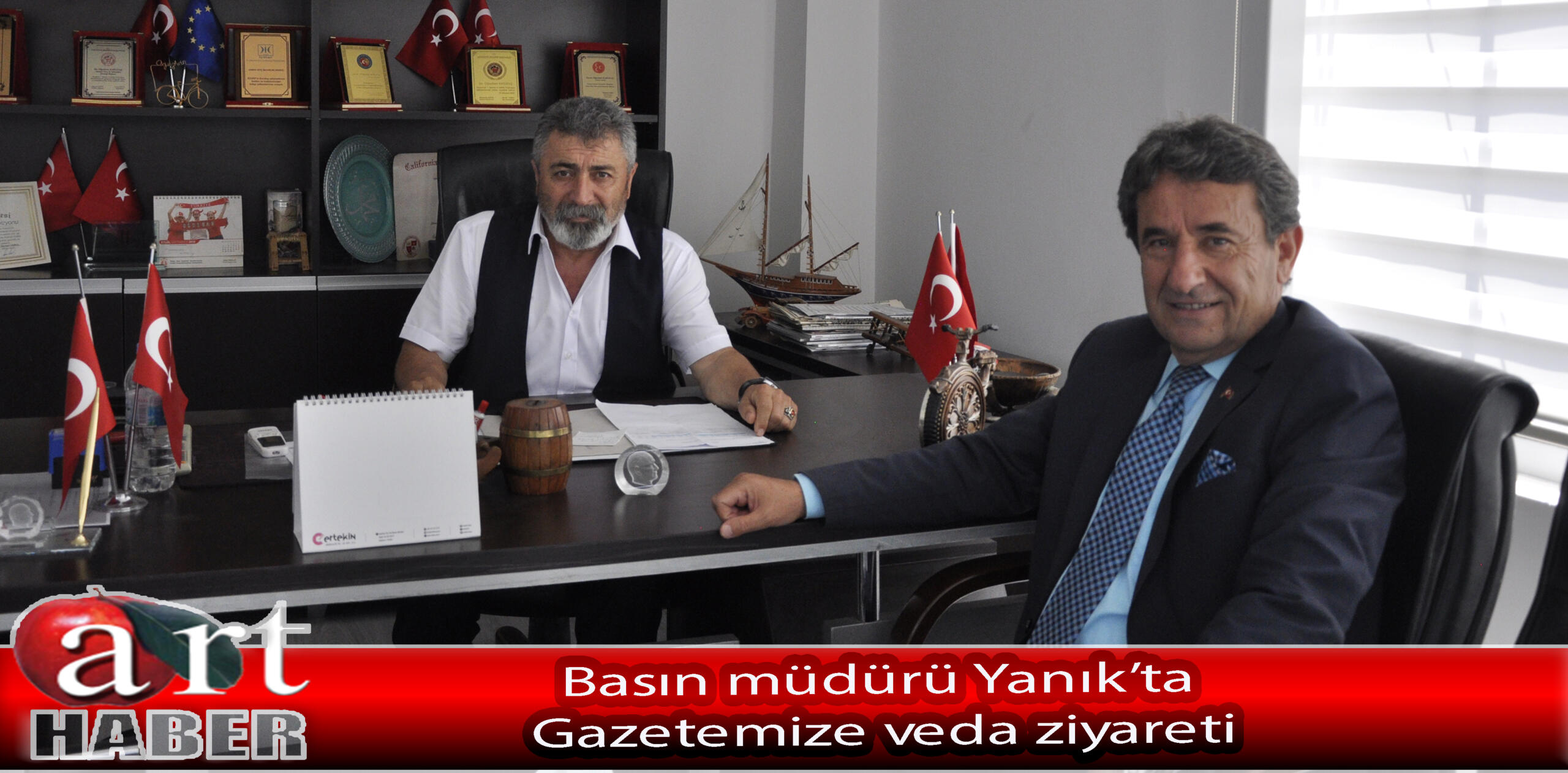 Basın müdürü Yanık’tan  Gazetemize veda ziyareti