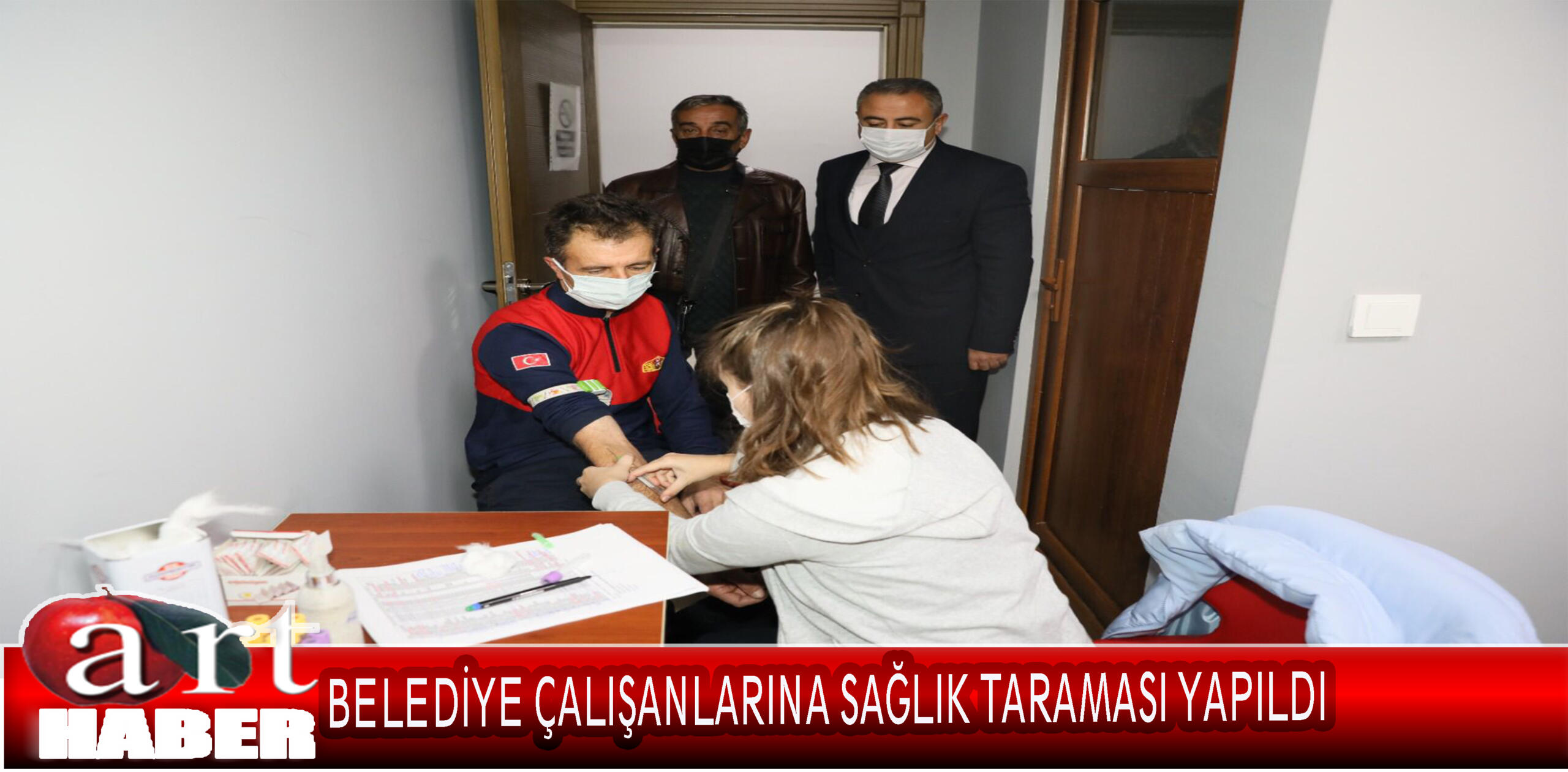 BELEDİYE ÇALIŞANLARINA SAĞLIK TARAMASI YAPILDI