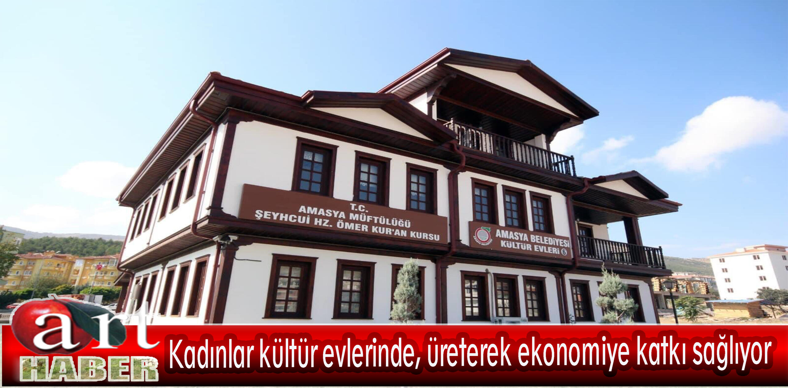 Kadınlar kültür evlerinde, üreterek ekonomiye katkı sağlıyor