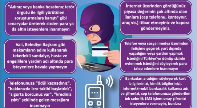 AMASYA EMNİYET MÜDÜRLÜĞÜ TELEFON DOLANDIRICILARINA KARŞI VATANDAŞI UYARDI