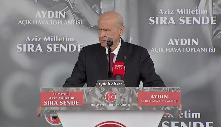 DEVLET BAHÇELİ AYDIN’DA HALKA HİTAP ETTİ: ASKERLERİMİZİ ŞEHİT EDENLER KILIÇDAROĞLU’NUN YANINDADIR